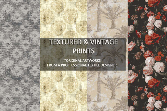 create textured seamless patterns and prints