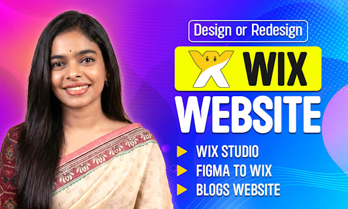 create wix website design, redesign wix, develop wix studio website landing page