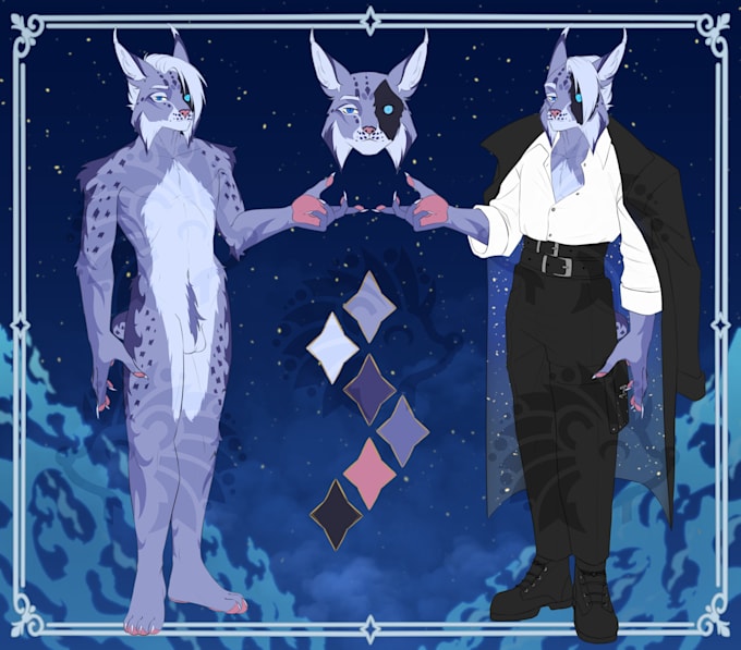 create a furry and not only a character reference letter for you