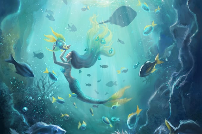 create colorful illustration for children