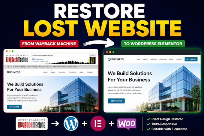 restore your website from web archive wayback machine to wordpress