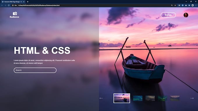 Create custom website html template using html css by Hassanelkrichi ...