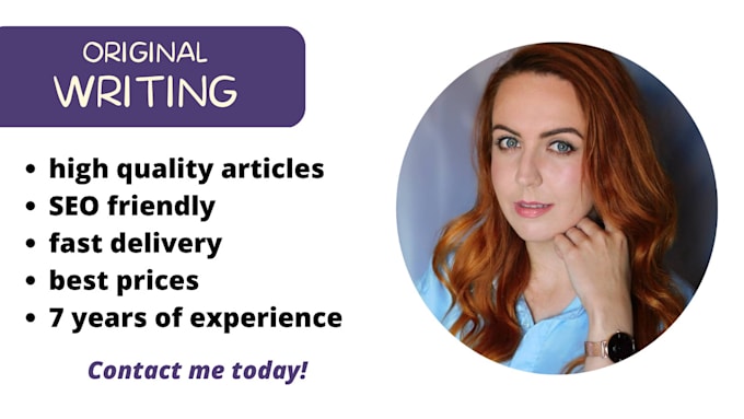 write original blog post or article for your website