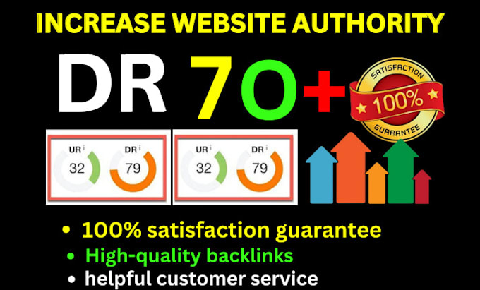 increase ahrefs domain rating, increase DR to 70 plus increase ahrefs dr