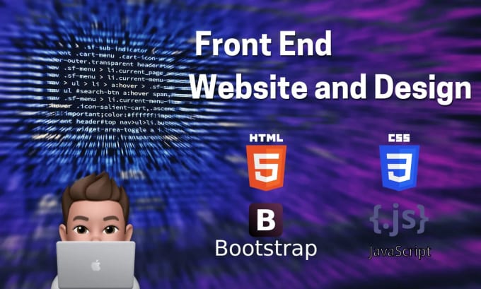 Be your front end web developer using html,css,javascript by ...