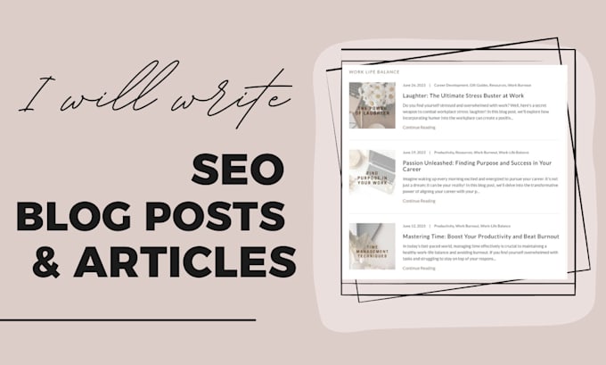 write SEO blogs, newsletters and email marketing content