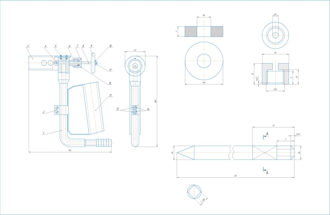 Do technical drawing cad 2d by Malikheth | Fiverr