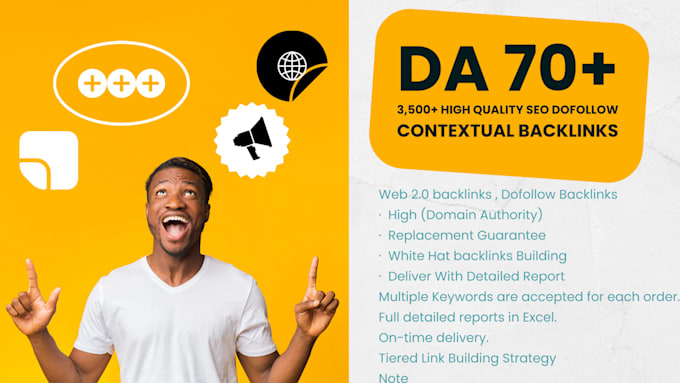 create monthly SEO dofollow contextual backlinks using whitehat high da links