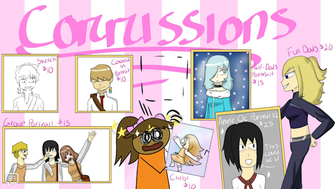 Draw your oc, or preferably any character you wish in my own art style ...