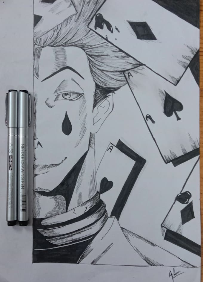 make an anime sketch for you