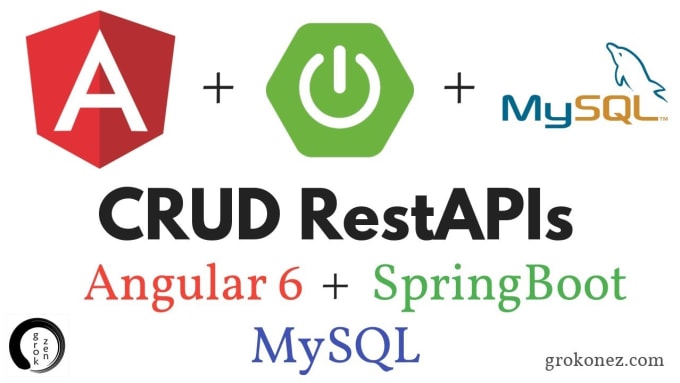 develop a website with angular and spring boot