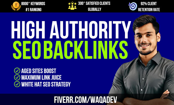 create high authority SEO backlinks for top google rankings
