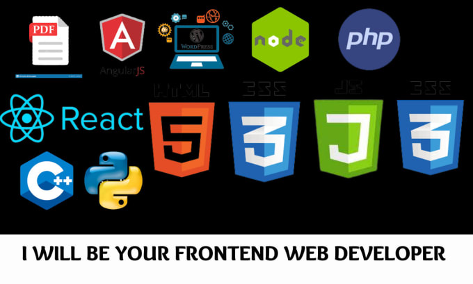 Be your front end web developer using html, css,bootstrap,js by ...