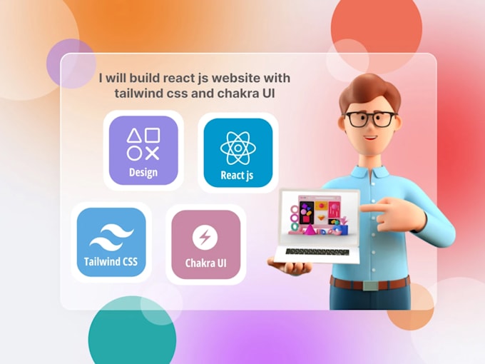 Build figma to react js website with tailwind css, chakra ui by ...