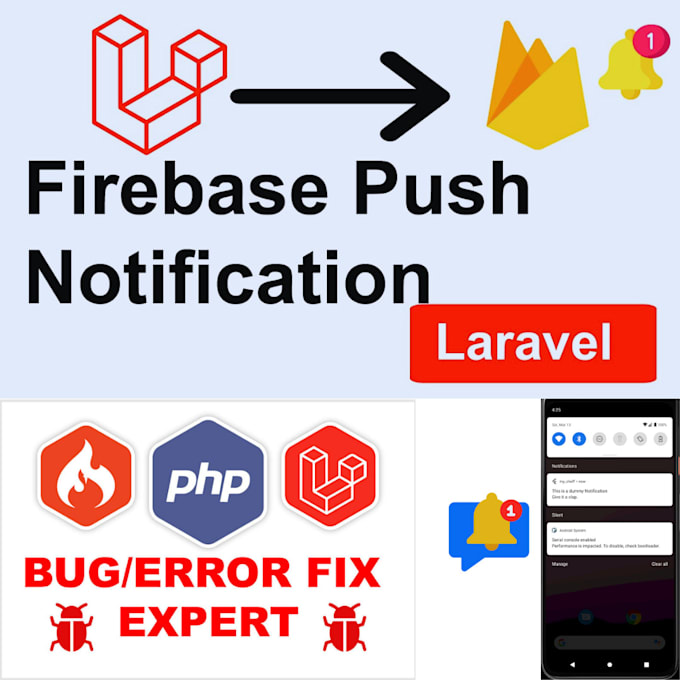 implement and fix fcm notifications on your laravel website