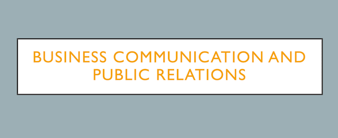 handle public relation and business communication essays