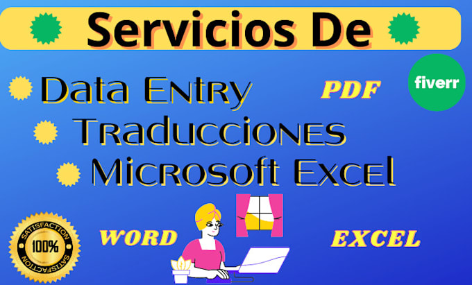 trabajos en microsoft excel, traducciones, entrada de datos