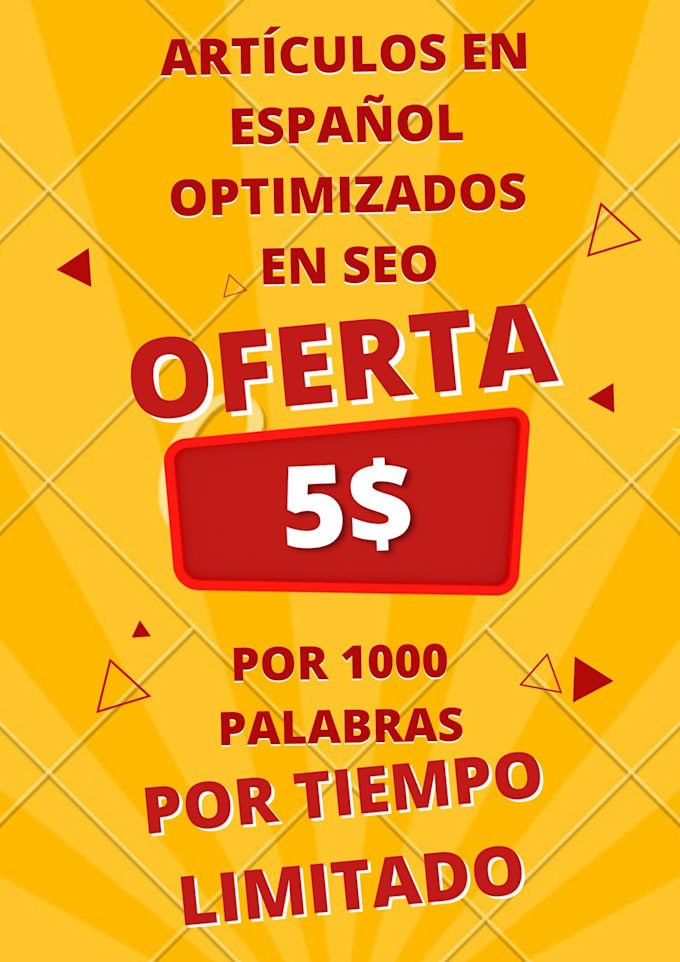 write original spanish article with SEO optimization