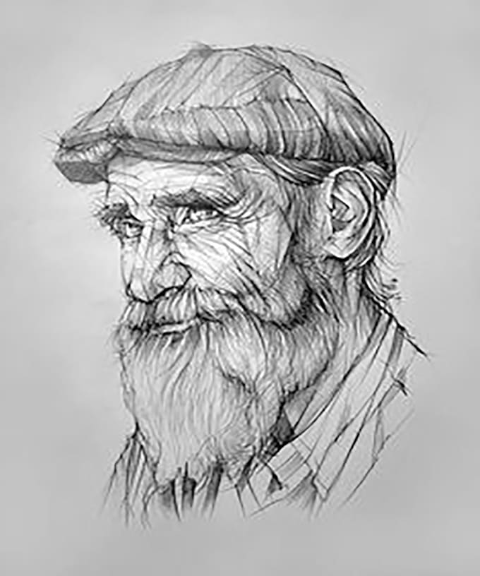 do a realistic pencil sketch portrait