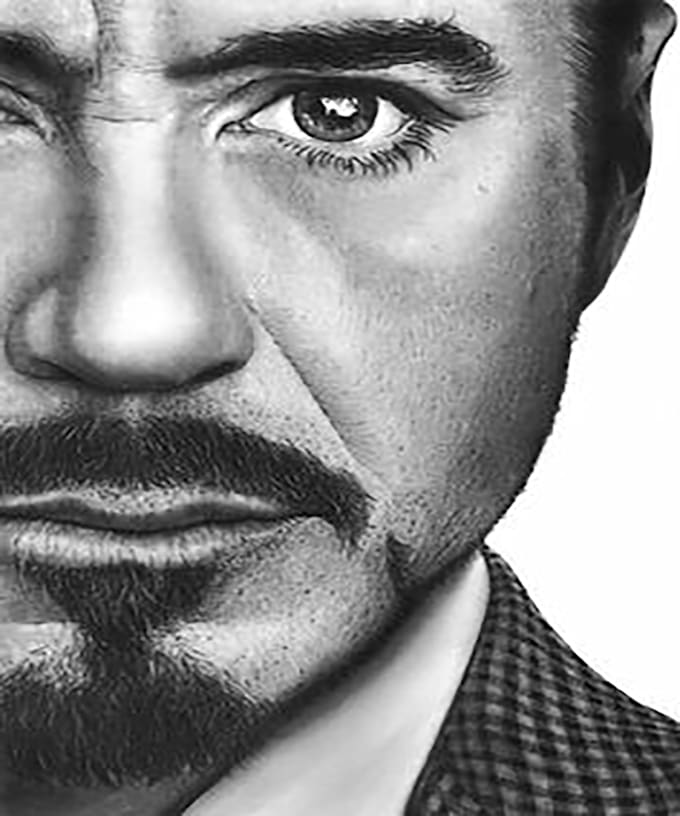 make realistic pencil sketch portrait