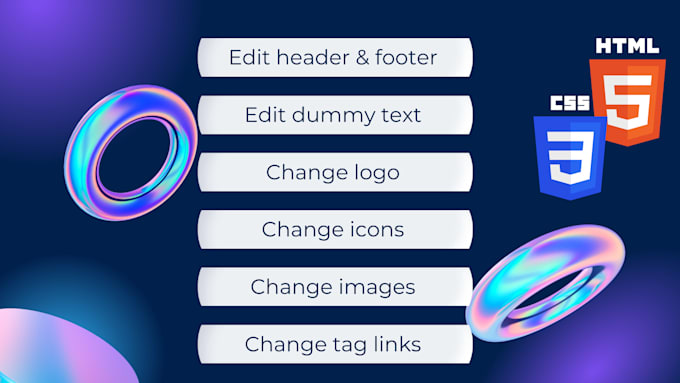 Edit your html css js website by Paige_developer | Fiverr