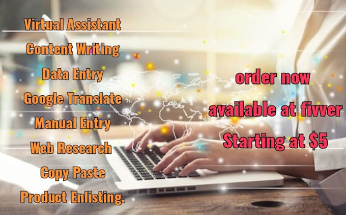 Data entry, typescript tasks content writing by Samreen1sun | Fiverr