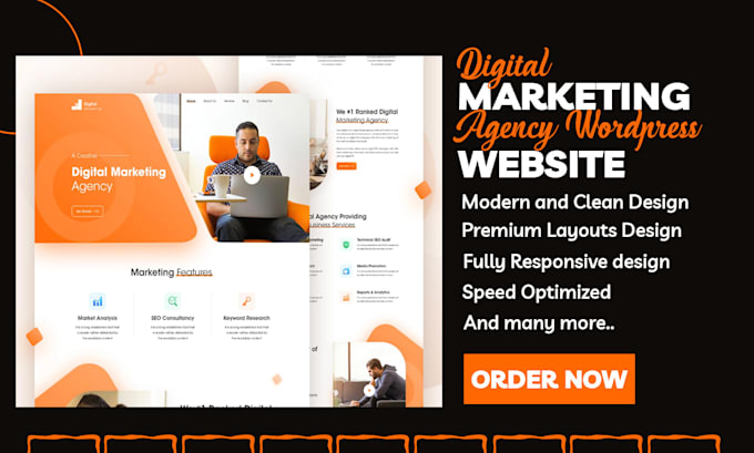 Create digital marketing agency website by Iqra_maheens | Fiverr
