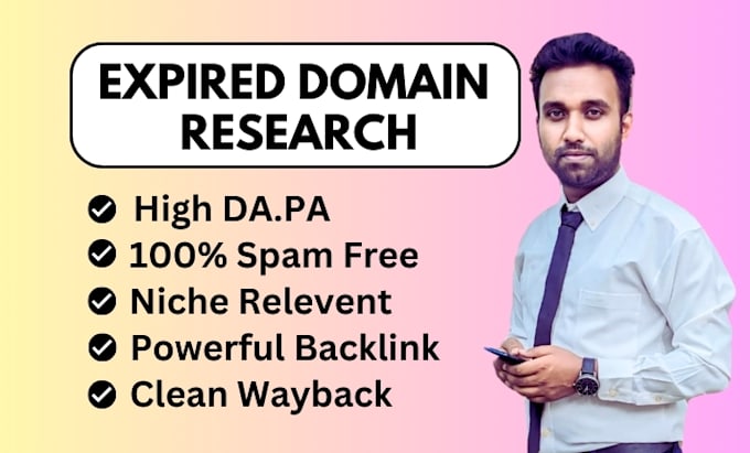 do high da expired domain research with quality backlink