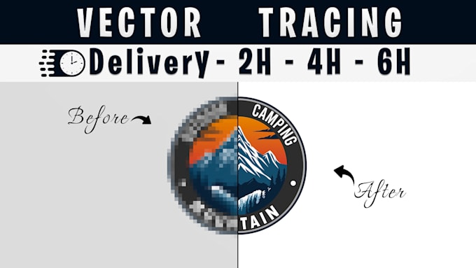 vectorize, recreate, or trace your logo or image