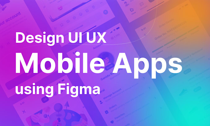 Design or convert modern ui ux mobile apps using figma by Ganidur | Fiverr