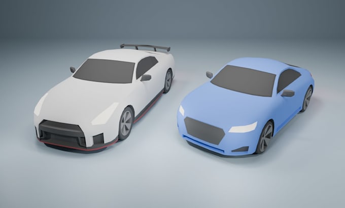 create 3d low poly, stylized models or characters rigged