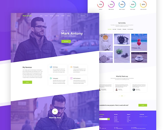Create personal portfolio website using html and css by Firdoustahira ...