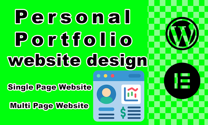 Create a stunning personal portfolio and design wordpress website by ...