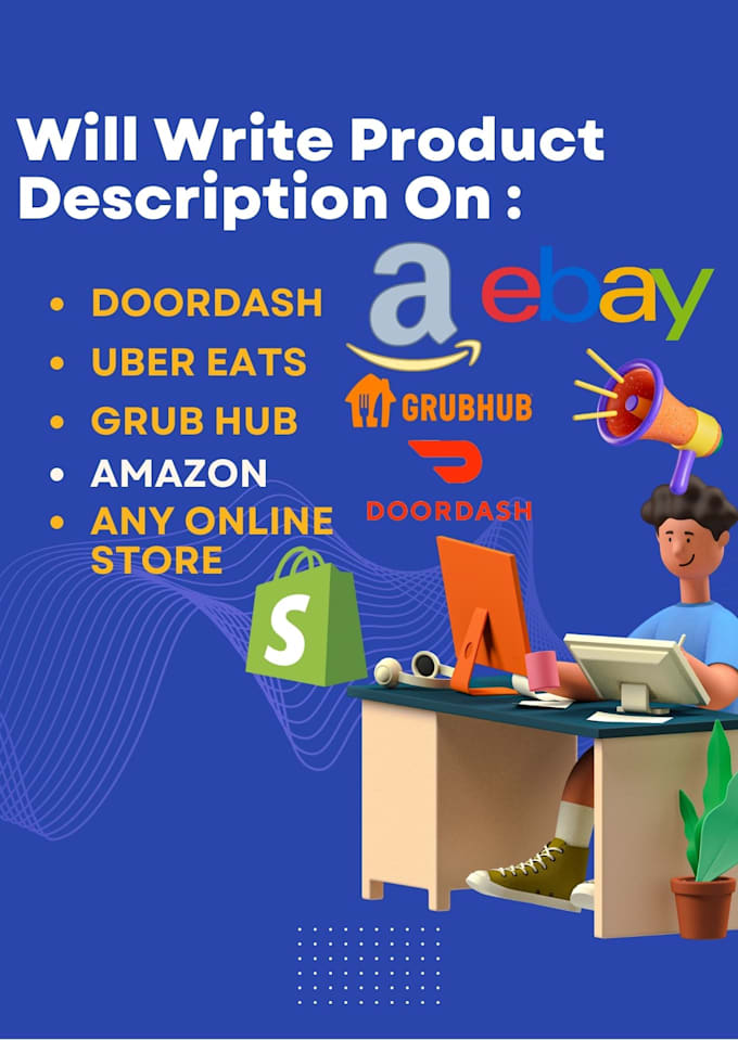 write product description on any online store for you