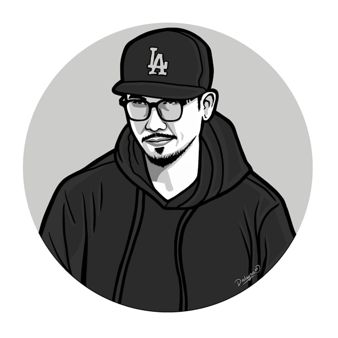 Draw minimalist flat line avatar from photo for you by Dadayart | Fiverr
