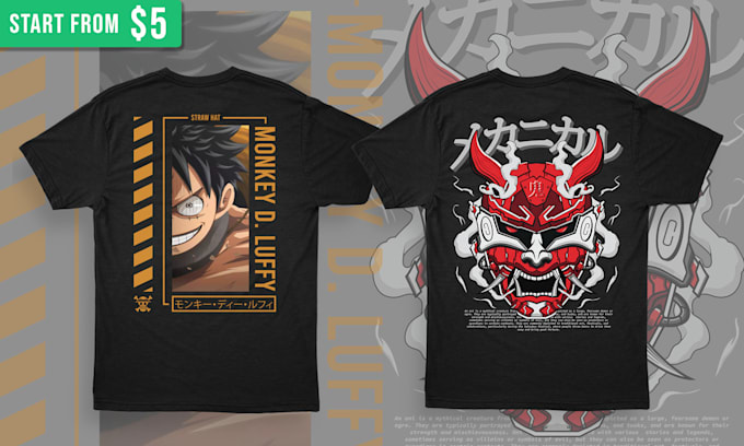 design anime t shirt for you