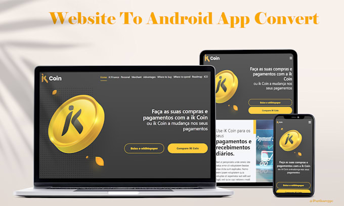 convert your website to an android app using webview