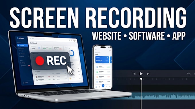 do screen recording of your website, software or app