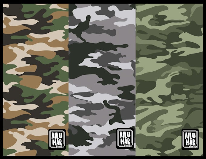 create camouflage seamless pattern textil design