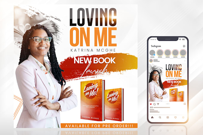 do book release or book launch flyer or church flyer in 4