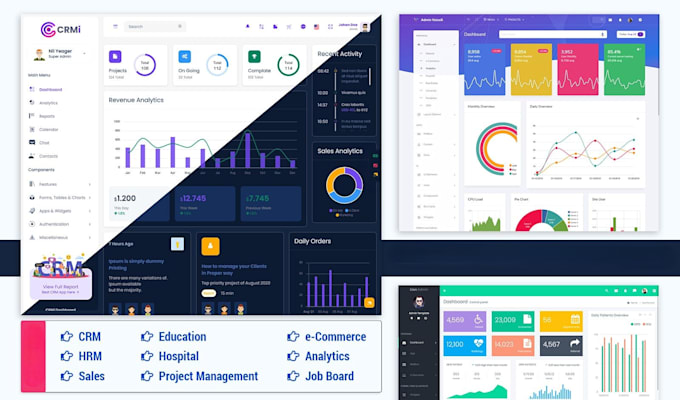 build a PHP laravel web app with admin dashboard