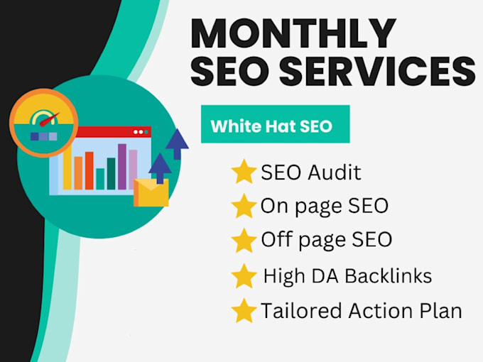 provide monthly on page and off page service with guaranteed ranking