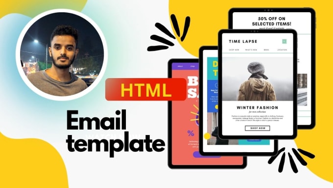 Be your html email developer template and newsletter by Tamzid54 Fiverr