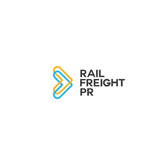 design masterfully refined rail freight logo
