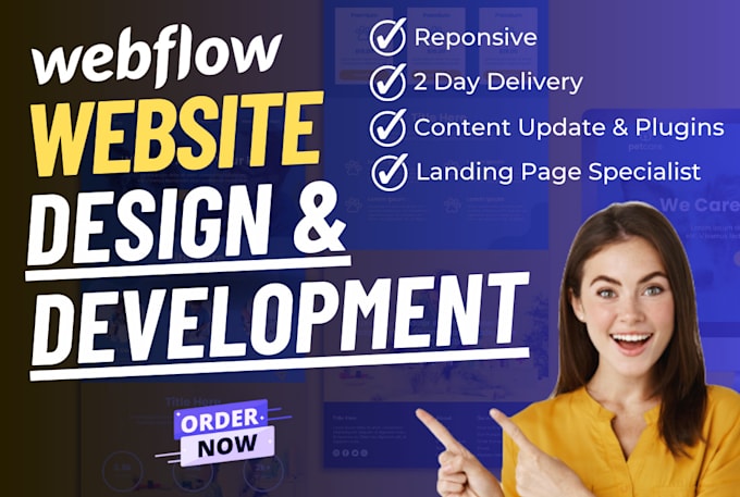 design and develop a personalized webflow stunning website