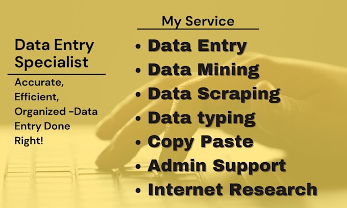 Handle all kinds of data entry projects by Anika6197 | Fiverr