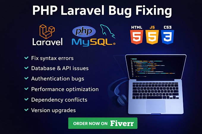 expert laravel PHP developer for efficient bug fixing