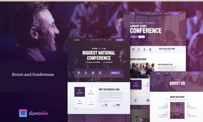 I will create event ticket website, event ticket landing page