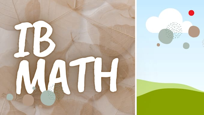 be your tutor for ib math