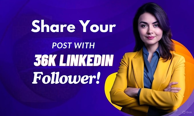 share your linkedin post to my 36k connections